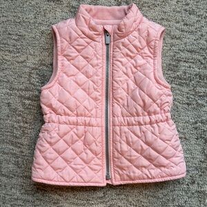 Old Navy Pink Quilted Vest toddler